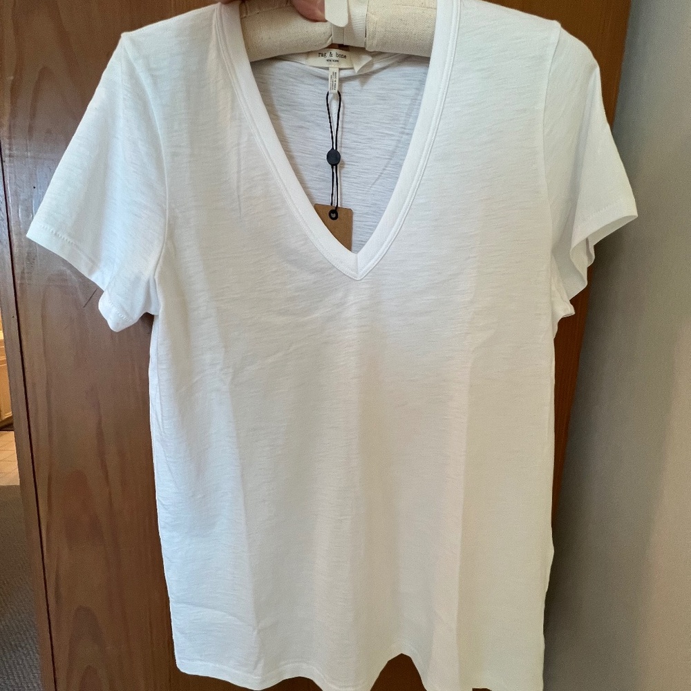 Rag & Bone Tee, The Slub Tee, White, M - NWT - Picture 5 of 8